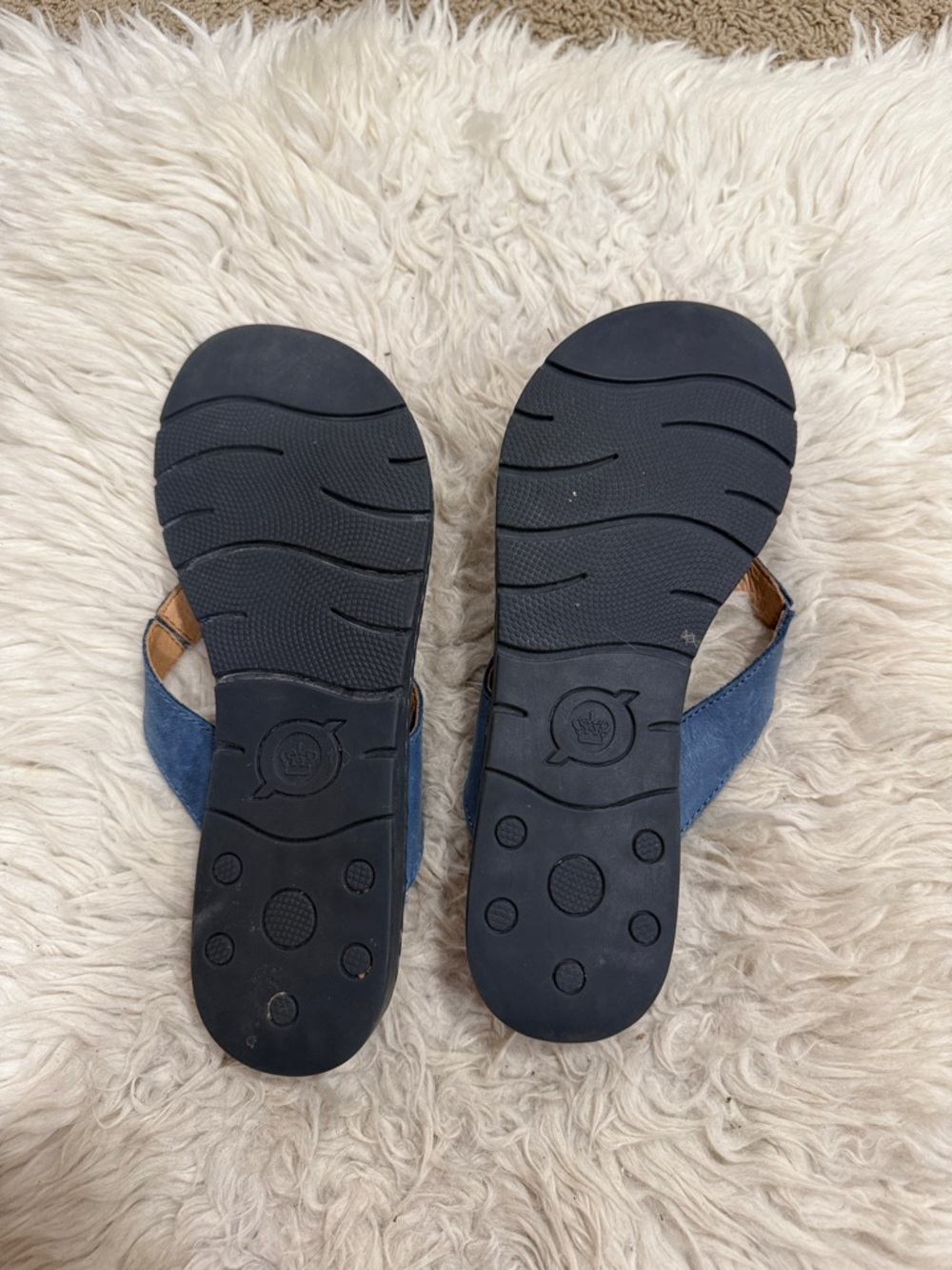 Born‎ Sandals Women Amelie in Ocean Size 10 blue leather shoes - Picture 4 of 8